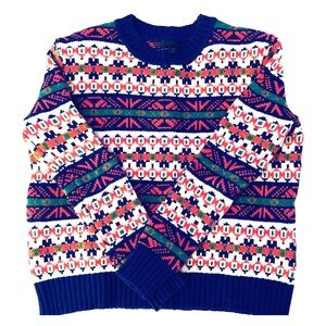 J. Crew Lambs Wool Fair Isle Sweater, Size XXS